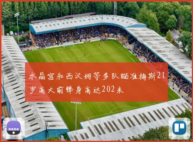 水晶宫和西汉姆等多队瞄准梅斯21岁高大前锋身高达202米